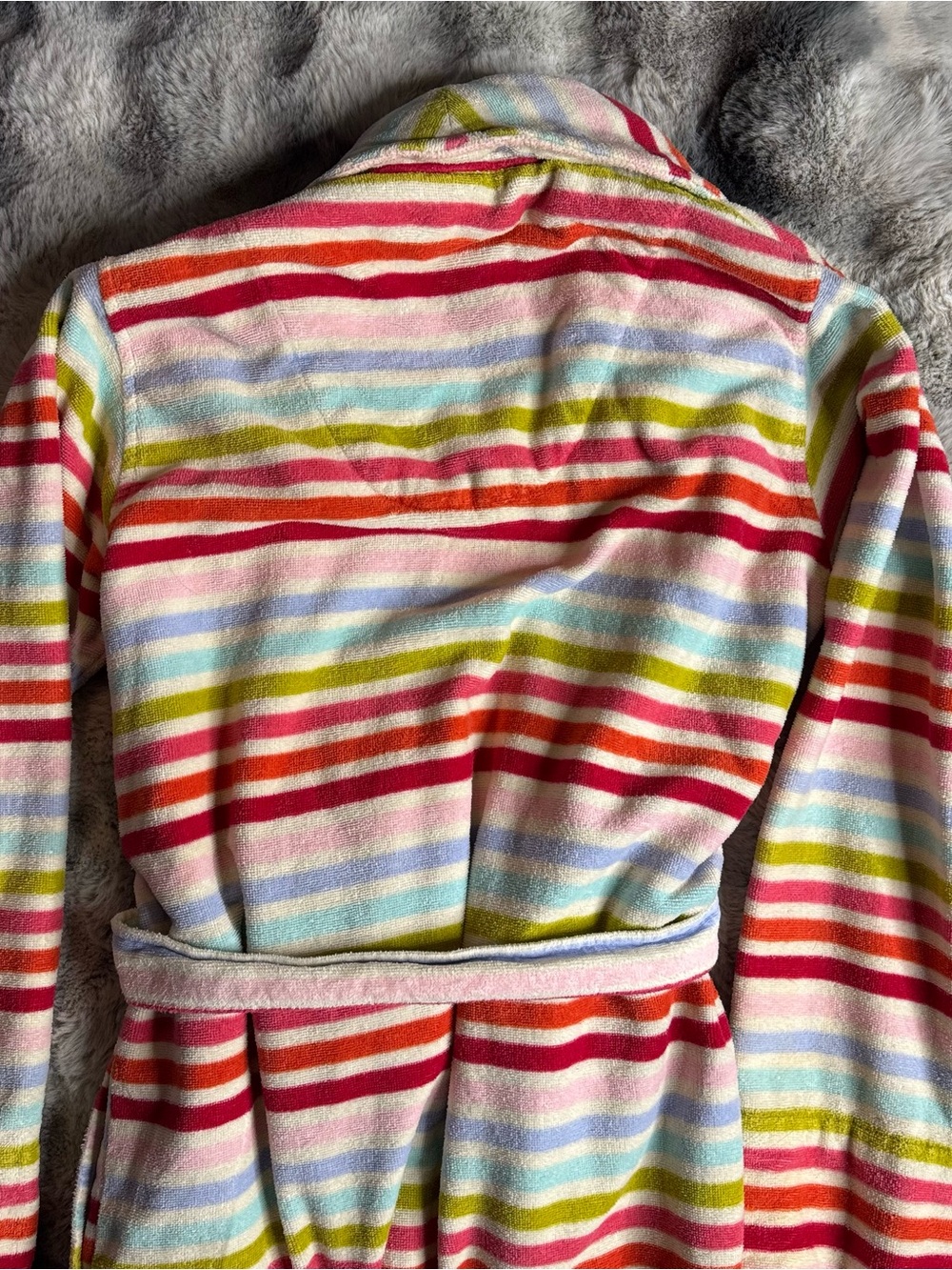 Vintage 2005 Victoria’s Secret Striped Terry Cloth Robe XS/S Y2K - Picture 7 of 9